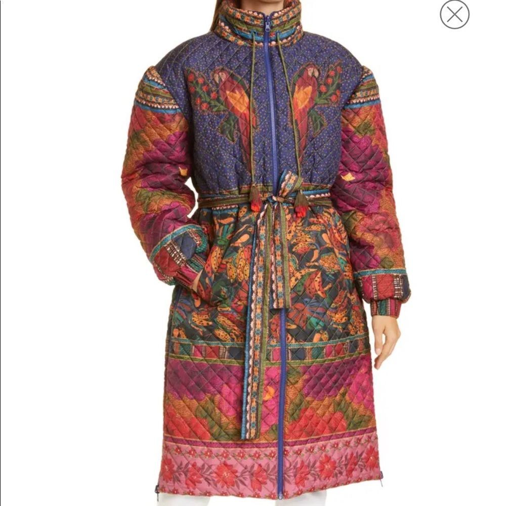 FARM Rio Multicolor Quilted Coat